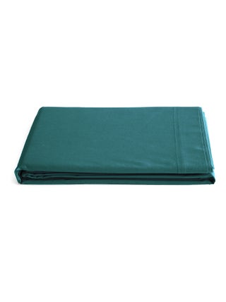 Drap plat uni percale de coton MANOIR