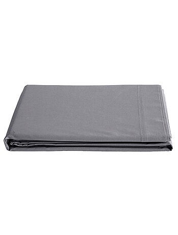 Drap plat uni percale de coton MANOIR
