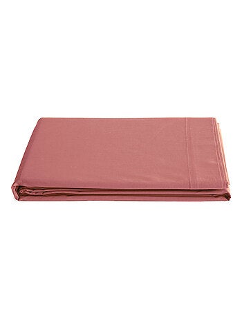 Drap plat uni percale de coton MANOIR