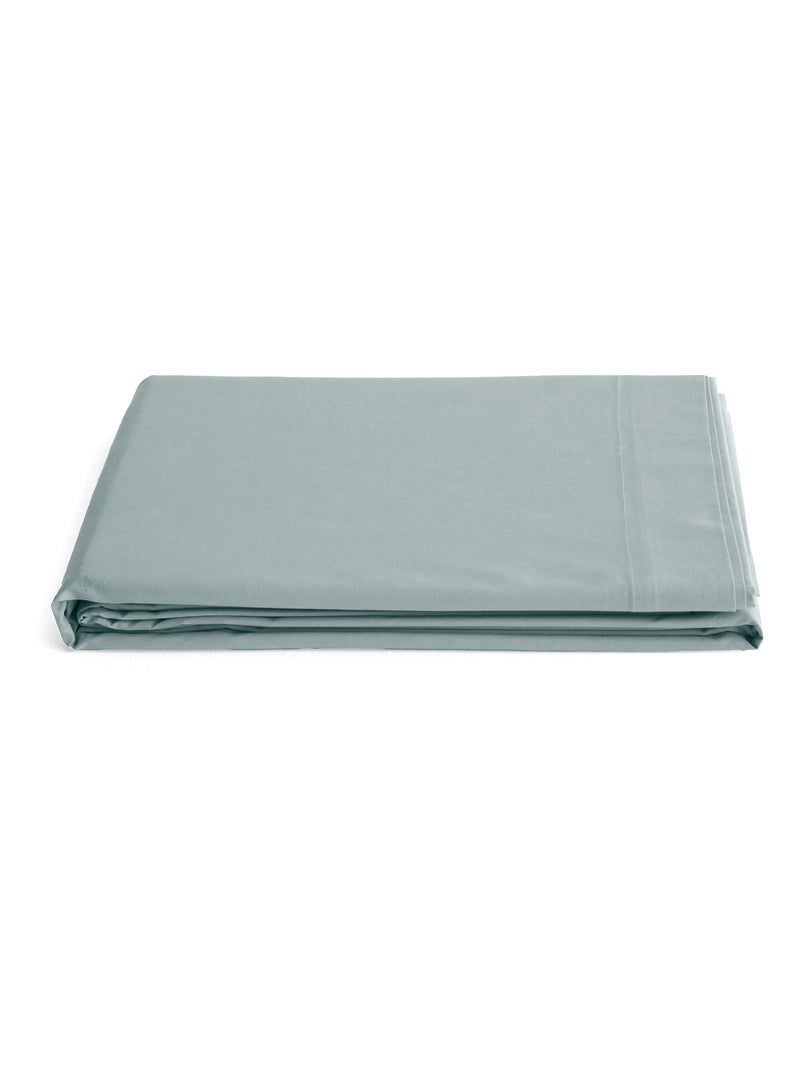Drap plat uni percale de coton MANOIR Vert anis - Kiabi