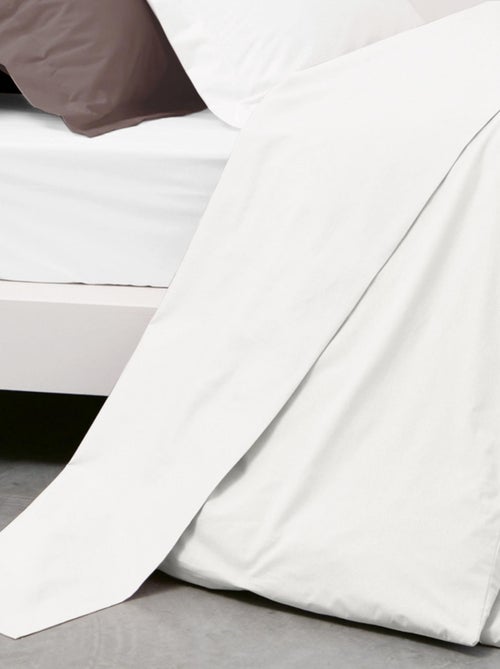 Drap plat uni pur percale PRIMO - Kiabi