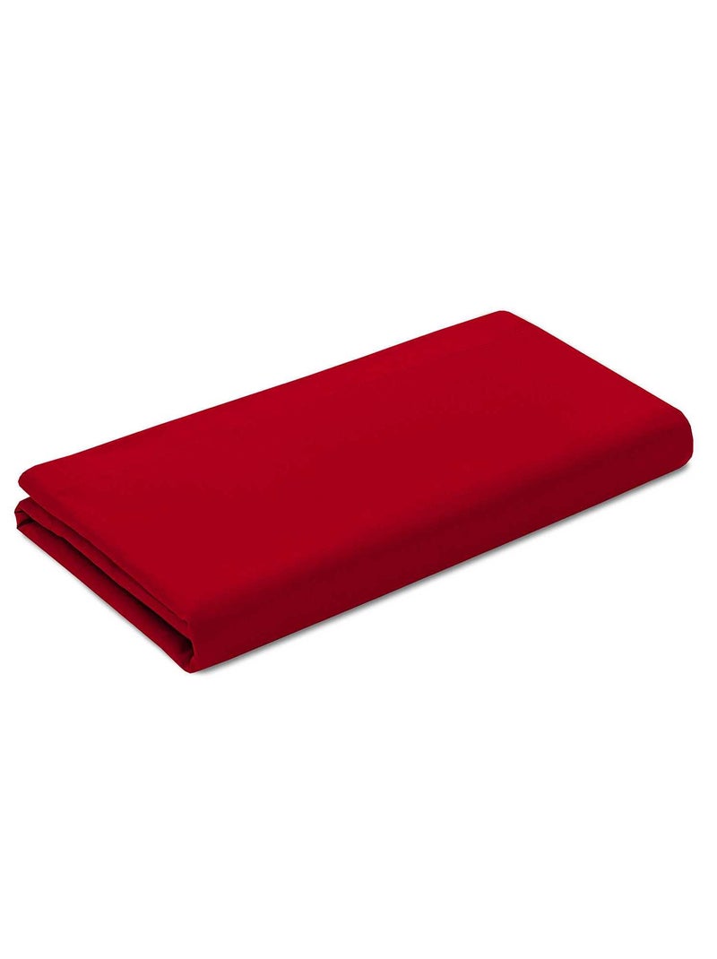 Drap plat uni rouge - Kiabi
