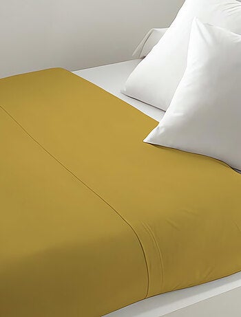 Drap plat uni ZZZ en polycoton
