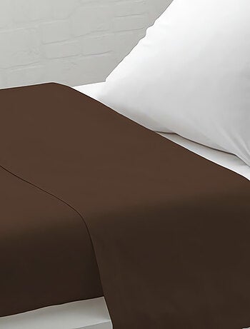 Drap plat uni ZZZ en polycoton