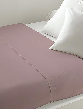 Drap plat uni ZZZ rose