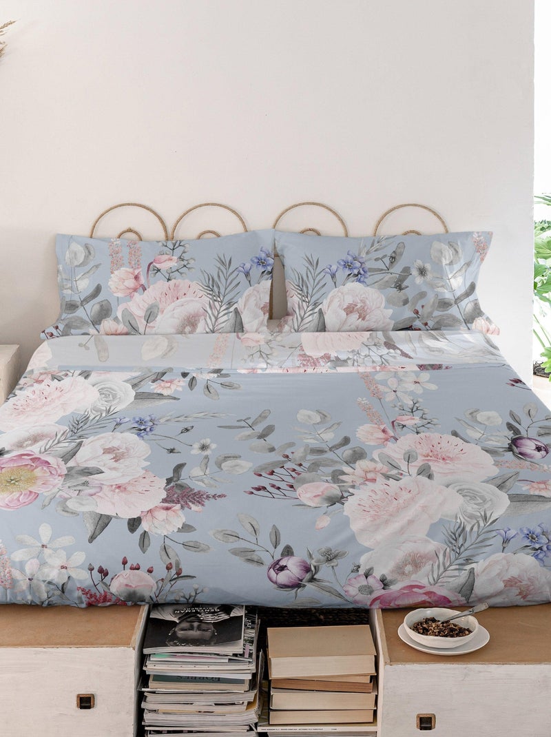 Drap Soft bouquet "Happyfriday" Blanc - Kiabi