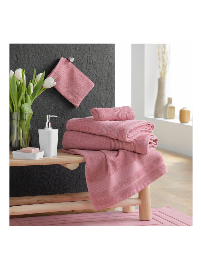 Draps de bain Coton PROMO LINGE Blanc cassé/Blanc cassé/Bois de rose - Kiabi