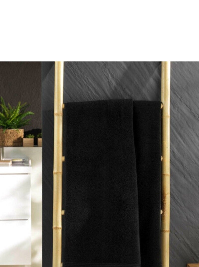 Draps de bain Coton PROMO LINGE Noir - Kiabi