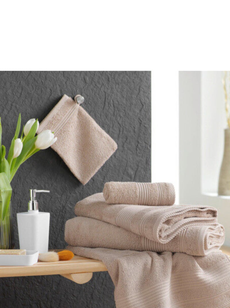 Draps de bain Coton PROMO LINGE Taupe - Kiabi
