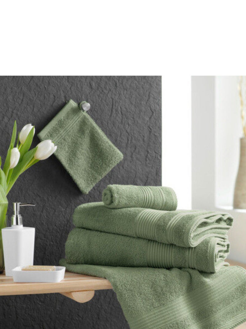 Draps de bain Coton PROMO LINGE Vert chèvrefeuille - Kiabi