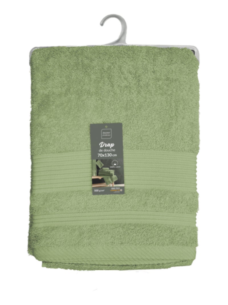 Draps de bain Coton PROMO LINGE Vert chèvrefeuille - Kiabi
