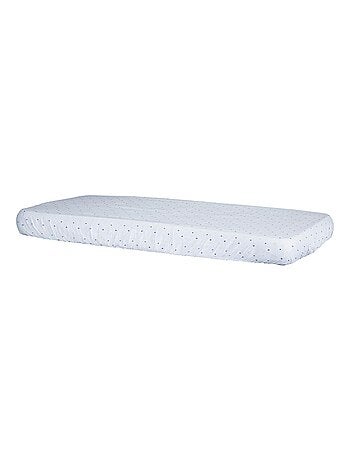 Draps housse 140x70 cm en coton bio blanc - SAUTHON