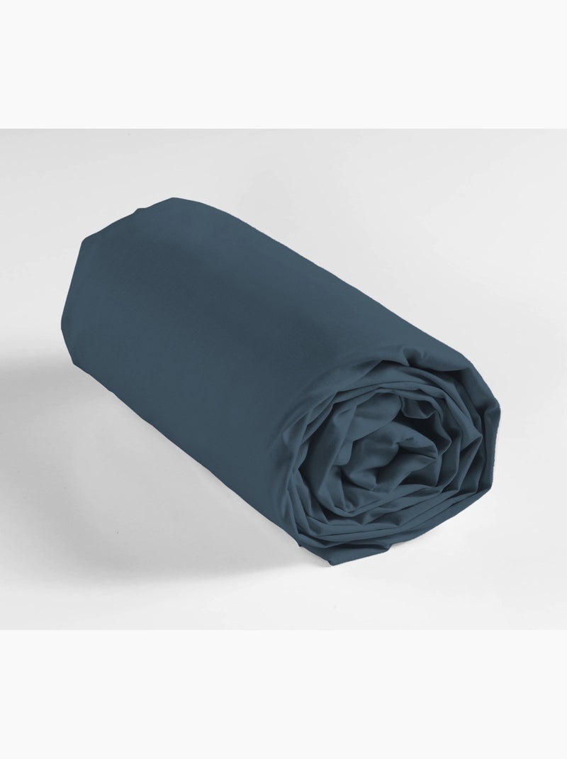 Draps Housse Coton NOA PROMO LINGE Bleu nuit - Kiabi