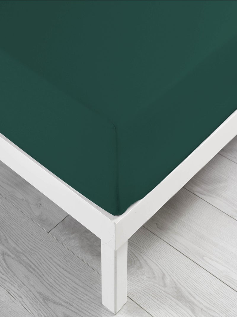 Draps Housse Coton NOA PROMO LINGE Bleu pétrole - Kiabi