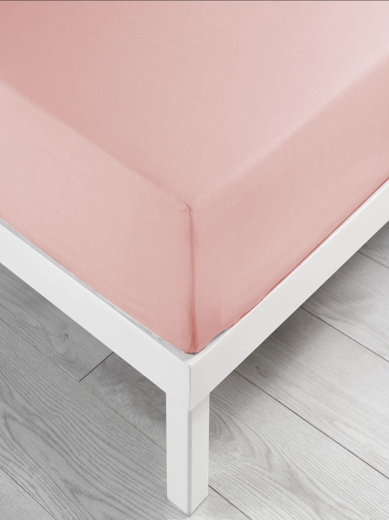 Draps Housse Coton NOA PROMO LINGE Rose pâle - Kiabi