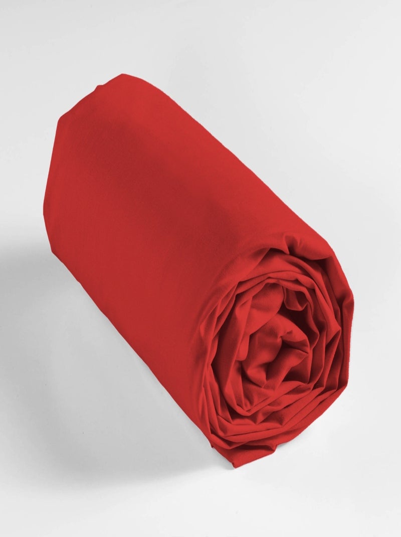 Draps Housse Coton NOA PROMO LINGE Rouge - Kiabi