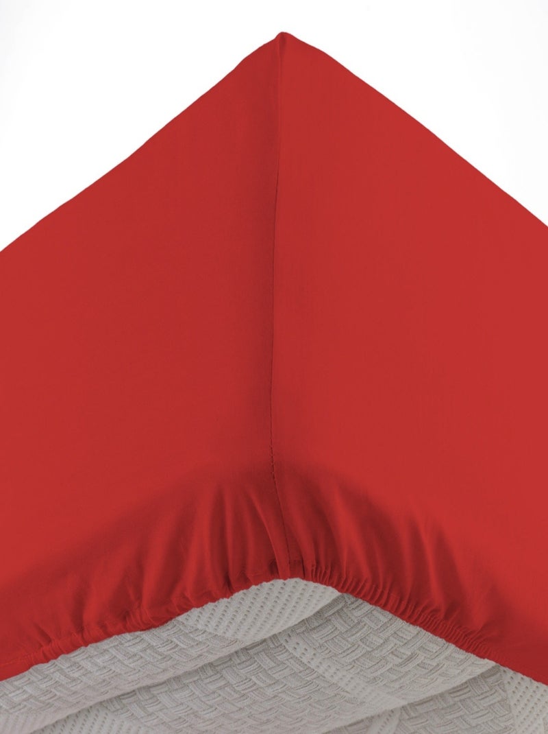 Draps Housse Coton NOA PROMO LINGE Rouge - Kiabi
