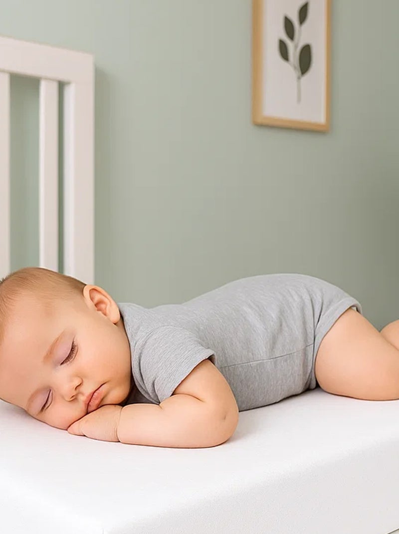 Draps Housse en Coton Bio Blanc Blanc - Kiabi