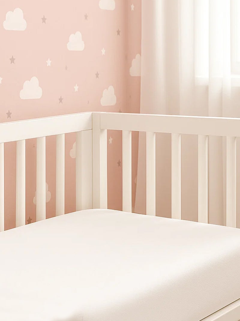 Draps Housse en Coton Bio Blanc Blanc - Kiabi