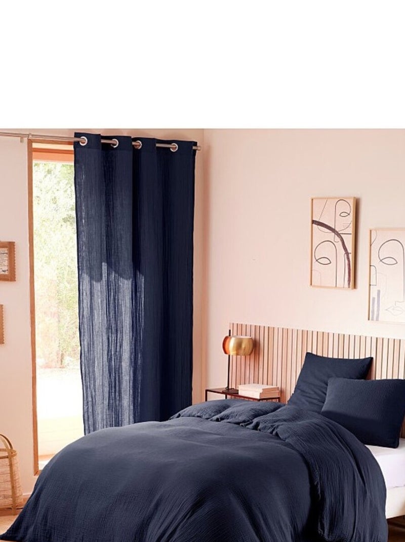 Draps Housse Gaze de coton Alia PROMO LINGE Bleu - Kiabi