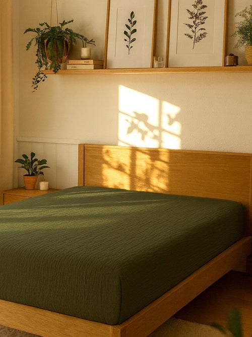 Draps Housse Gaze de coton Alia PROMO LINGE - Kiabi