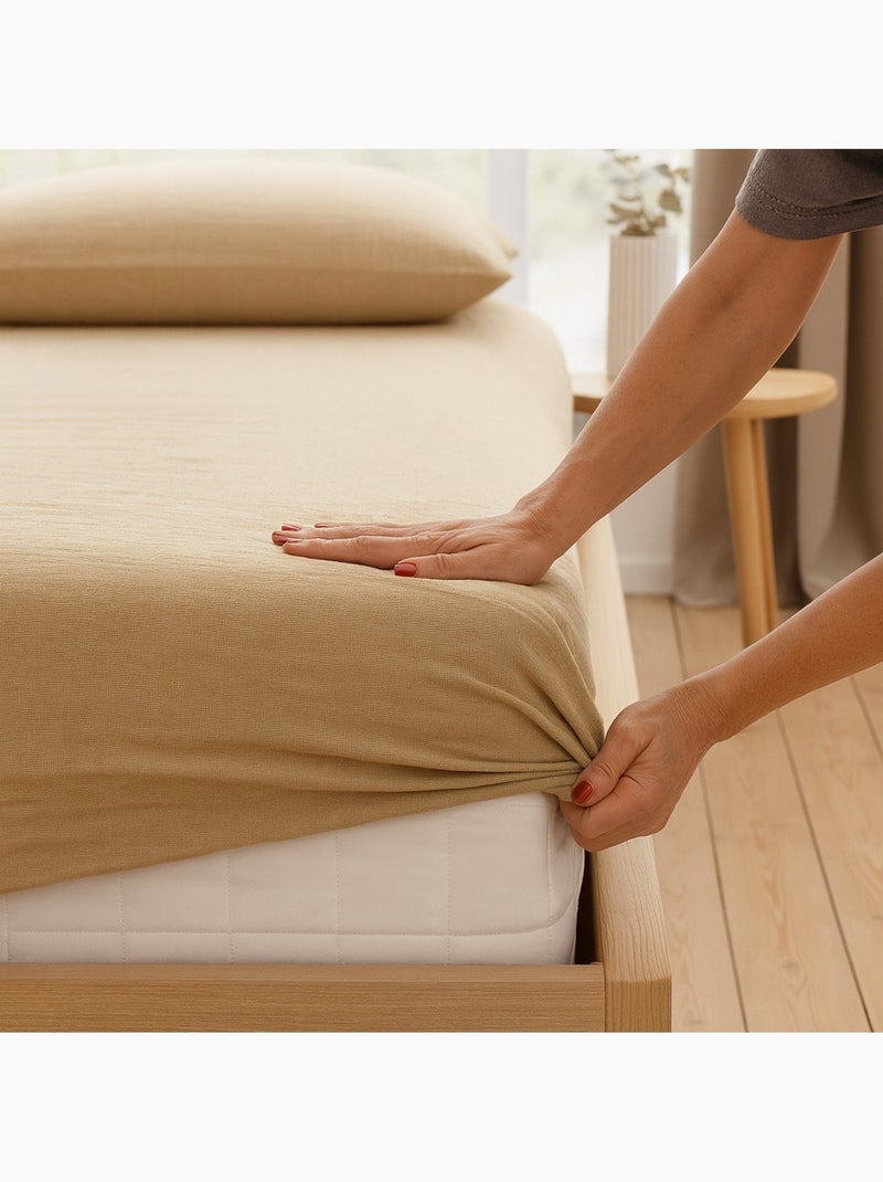 Draps Housse Gaze de coton Alia PROMO LINGE Rose - Kiabi