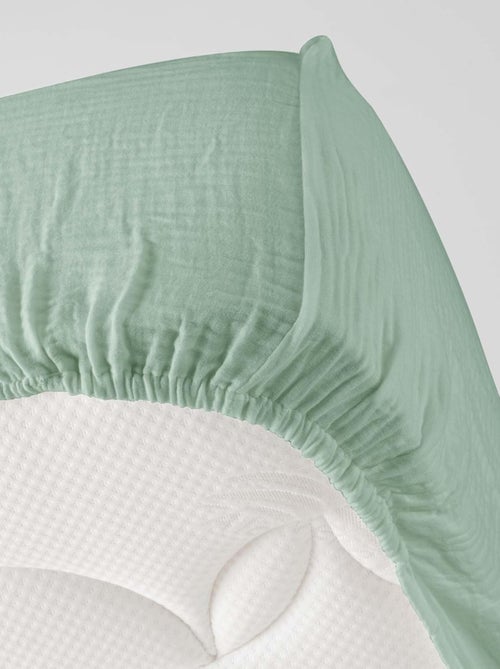 Draps Housse Gaze de coton Alia PROMO LINGE - Kiabi