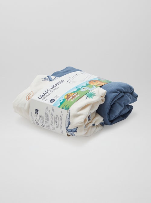 Draps housse 'Jurassic Explorers' - lot de 2 - Kiabi