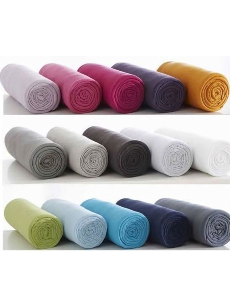 Draps housses -lot de 6 - multicolore - 90x190 cm polycoton - bonnet 23 cm Multicolore - Kiabi