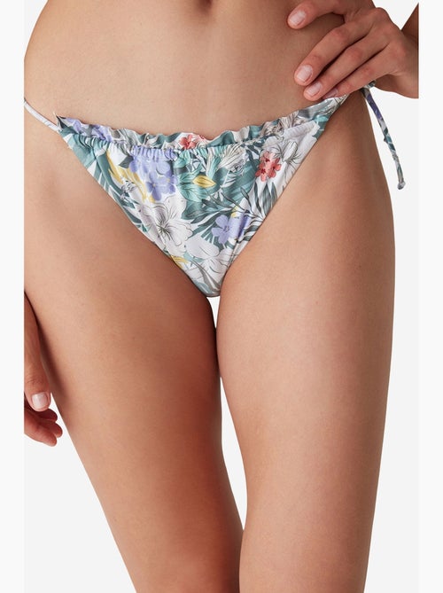 Dream garden bas de bikini super à motif fleuri et volants penti - Kiabi