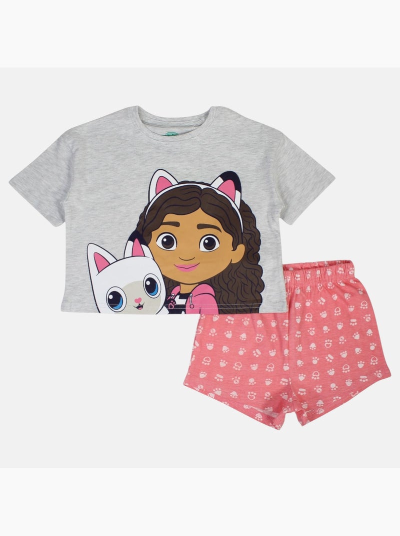 Dreamworks - ensemble t-shirt et short imprimés Gris - Kiabi