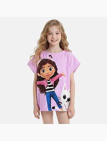 Dreamworks - poncho de bain à capuche imprimé