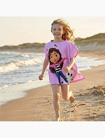 Dreamworks - poncho de bain à capuche imprimé