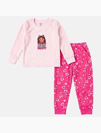 Dreamworks - pyjama polaire imprimé manches longues, col rond