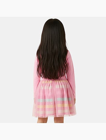 Dreamworks - robe manches longues avec jupe en tulle, col rond