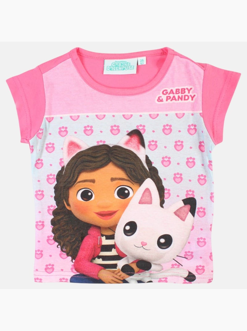 Dreamworks - t-shirt manches courtes imprimé, col rond Rose - Kiabi
