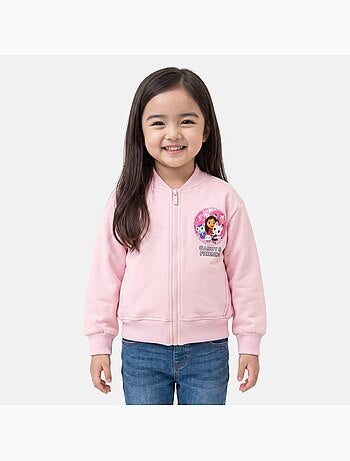 Dreamworks - veste zippée imprimée, finitions bord-côte