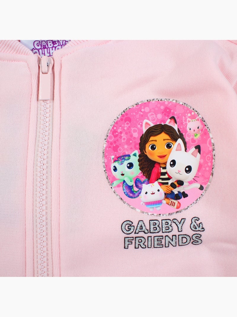 Dreamworks - veste zippée imprimée, finitions bord-côte Rose clair - Kiabi