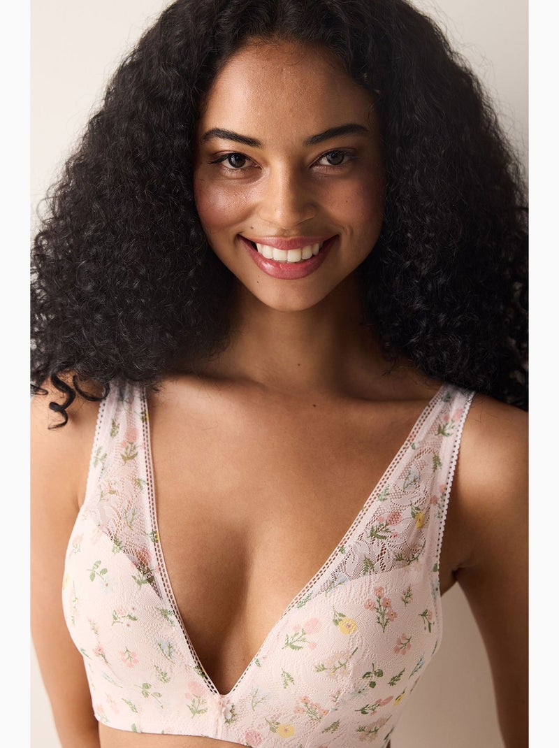 Dreamy push up dentelle soutien-gorge ouvert penti Rose clair - Kiabi