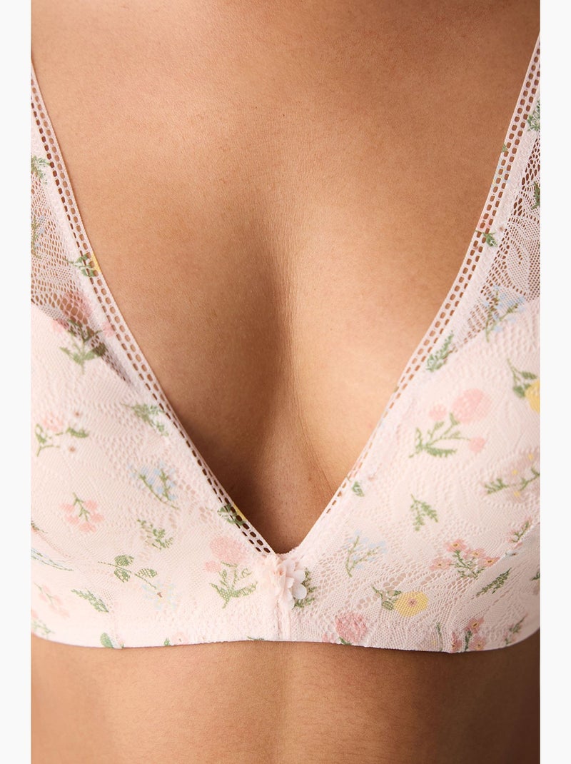 Dreamy push up dentelle soutien-gorge ouvert penti Rose clair - Kiabi