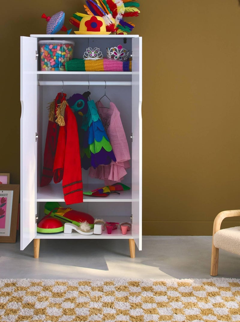 Dressing, penderie enfant avec portant Tobias Blanc - Kiabi