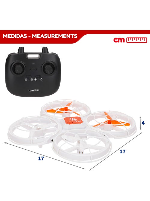 Drone 360º jouet télécommandé avec lumières led 17x17 cm speed & go - Kiabi