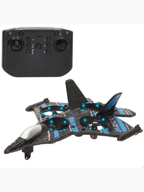 Drone de combat télécommandé de 25 cm avec rotation à 360° et gyroscope speed & go - Kiabi