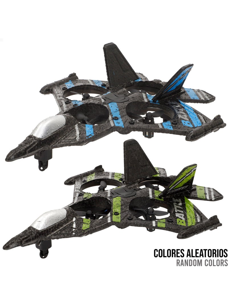 Drone de combat télécommandé de 25 cm avec rotation à 360° et gyroscope speed & go N/A - Kiabi