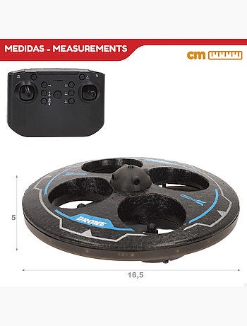 Drone jouet circulaire télécommandé avec rotation à 360° et gyroscope speed & go