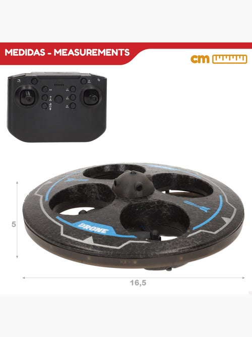 Drone jouet circulaire télécommandé avec rotation à 360° et gyroscope speed & go - Kiabi