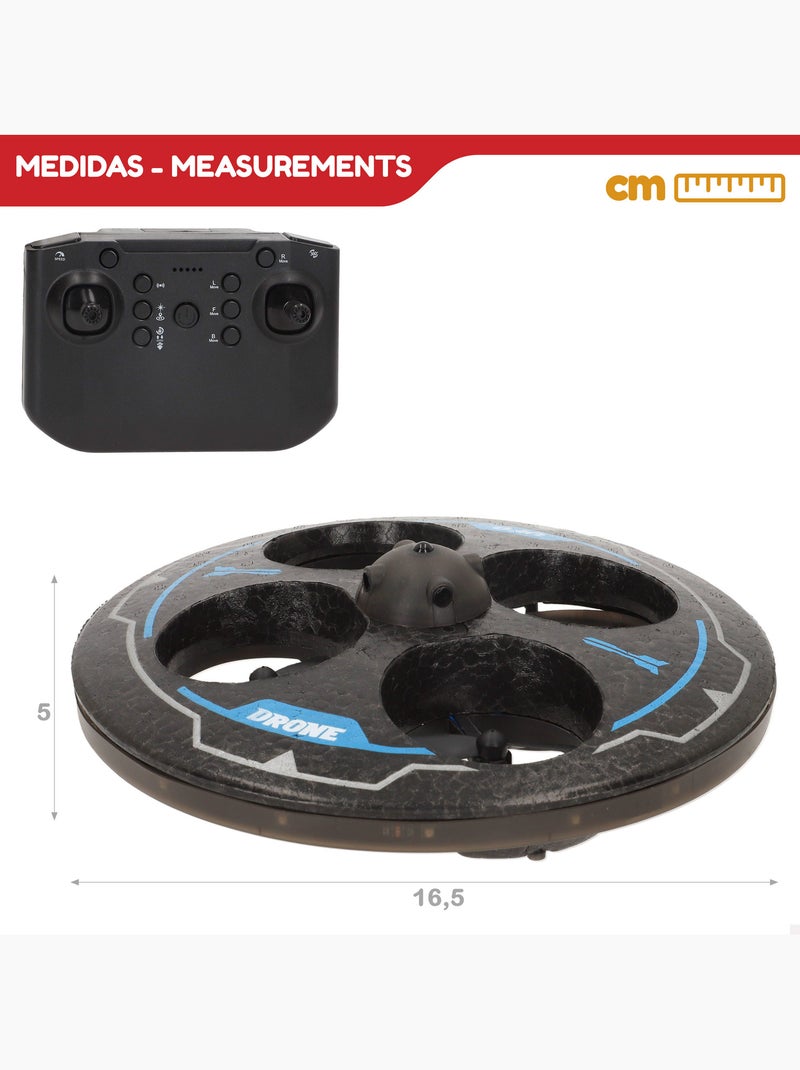 Drone jouet circulaire télécommandé avec rotation à 360° et gyroscope speed & go N/A - Kiabi