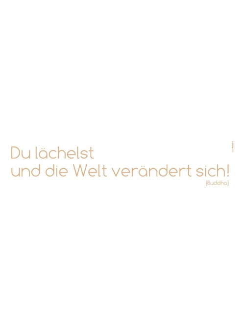 Du lächelst, Sticker murale - 14 x 70 cm - Kiabi