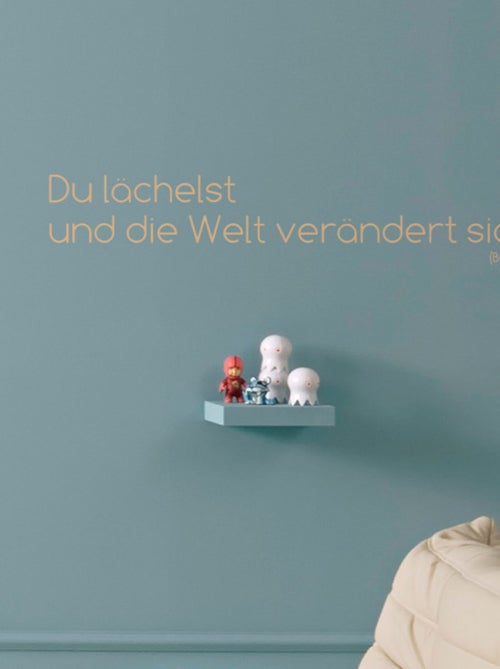 Du lächelst, Sticker murale - 14 x 70 cm - Kiabi