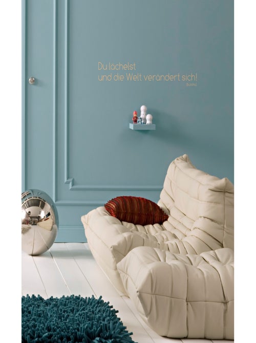 Du lächelst, Sticker murale - 14 x 70 cm - Kiabi